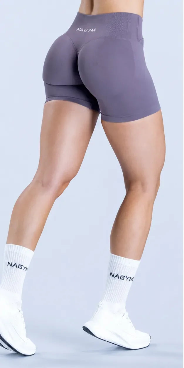 Lavender NAGYM Contour Shorts back view
