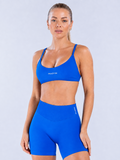 NAGYM Scoop Neck Bra in Electric Blue, front view